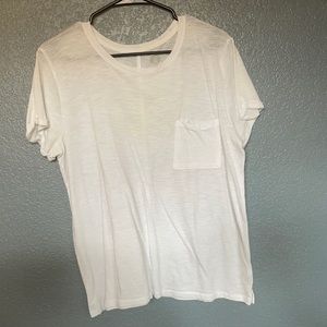 Plain white tee